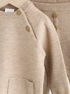 Next neutre - Ensemble pull et legging en maille bébé (0 mois-2 ans) Online