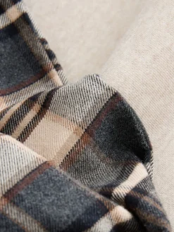 Next neutre - Ensemble sweat à capuche à manches longues à carreaux Online