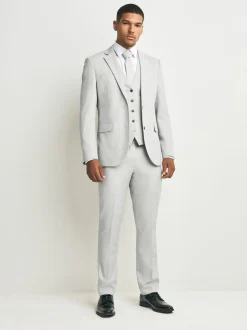 Next - Gilet de costume texturé neutre Sale