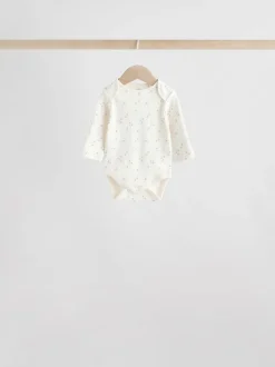 Next neutre - Lot de 5 bodys bébé à manches longues 100 % coton Online