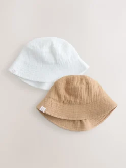 Next neutre - Lot de 2 Chapeaux BÉBÉ Effet froissé Clearance