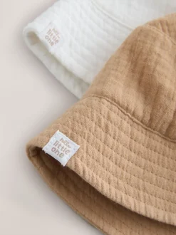 Next neutre - Lot de 2 Chapeaux BÉBÉ Effet froissé Clearance