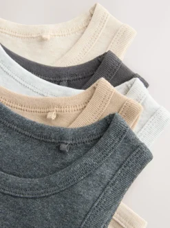 Next - Lot de 5 débardeurs (1.5-16ans) neutre Outlet