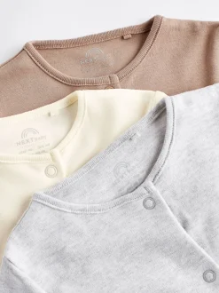 Next neutre - Lot de 3 dors-bien bébé 100 % coton (0-2ans) Discount