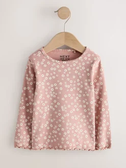 Next - Lot de 5 hauts à manches longues en côte (3mois -7ans) neutre