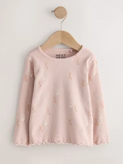 Next - Lot de 5 hauts à manches longues en côte (3mois -7ans) neutre