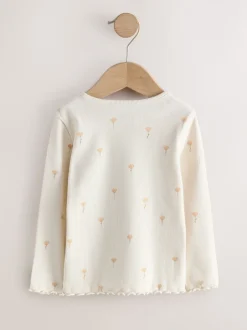 Next - Lot de 5 hauts à manches longues en côte (3mois -7ans) neutre