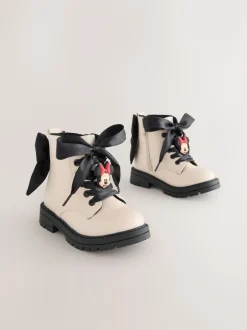 Next neutre - Minnie Mouse bottines à lacets avec nœud Outlet