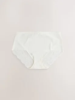 Next - No VPL Lace Back Briefs 5 Pack neutre Online