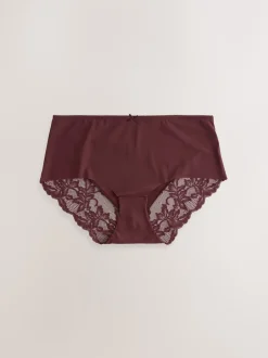 Next - No VPL Lace Back Briefs 5 Pack neutre Online