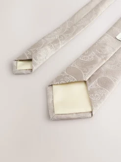 Next neutre - Paisley Tie With Tie Clip New