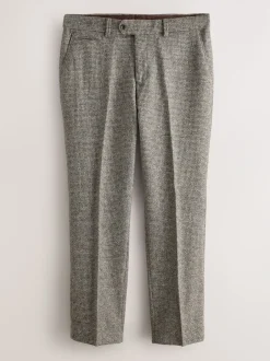 Next neutre - Pantalons Coupe classique Signatures Moons 100% laine britannique texturée Outlet