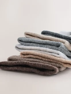 Next neutre - Paquet de chaussettes en coton riche à fines côtes 7 New