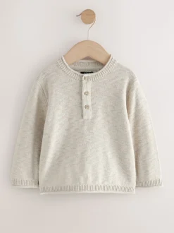 Next neutre - Pull tricoté Henleys (3mths-7yrs) Outlet
