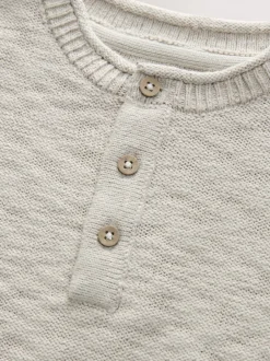 Next neutre - Pull tricoté Henleys (3mths-7yrs) Outlet