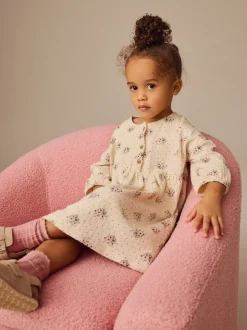 Next neutre - Robe à manches longues en jersey (3mths-7yrs) Outlet