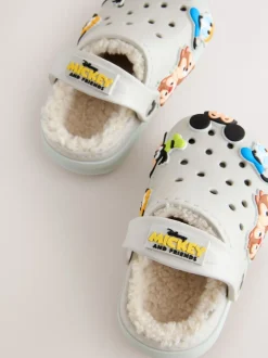 Next neutre - Sabots chaussons doublés chauds Mickey Clearance