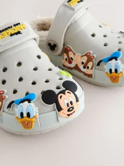 Next neutre - Sabots chaussons doublés chauds Mickey Clearance