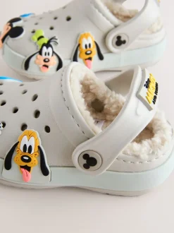 Next neutre - Sabots chaussons doublés chauds Mickey Clearance