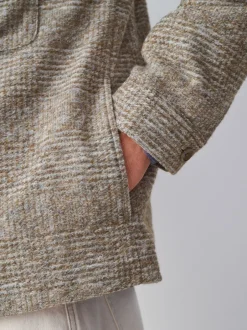 Next neutre - Veste à carreaux élégante en laine