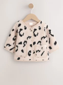 Next neutre - Veste bébé Borg imprimé léopard (0mois-2ans) Outlet