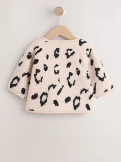 Next neutre - Veste bébé Borg imprimé léopard (0mois-2ans) Outlet