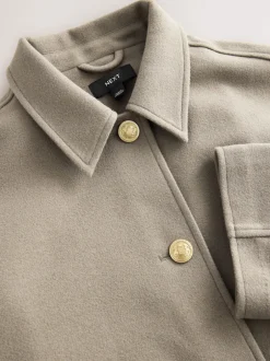 Next neutre - Veste brossée à col Clearance