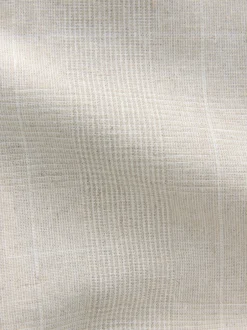 Next neutre - Veste de costume à carreaux en lin Blend coupe régulière