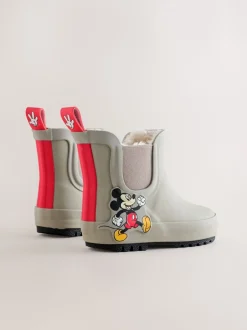 Next neutre - Wellies à cheville doublées Mickey Mouse New