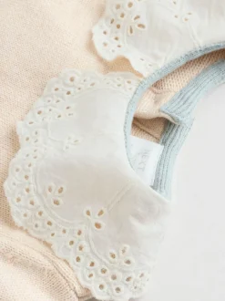 Next Neutre canard/Vert sauge Ditsy - Pull et Leggings en maille Bébé Ensemble 2 Pièces (0mois-3ans) Online