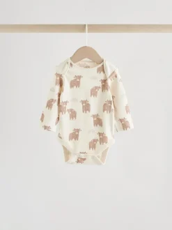 Next Neutre Hamish - Lot de 3 bodies bébé à manches longues Hot