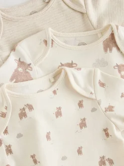 Next Neutre Hamish - Lot de 3 bodies bébé à manches longues Hot