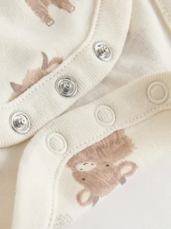 Next Neutre Hamish - Lot de 3 bodies bébé à manches longues Hot