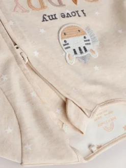 Next Neutre J’aime mon papa - Dors-bien bébé zippé bidirectionnel (0-18mois)