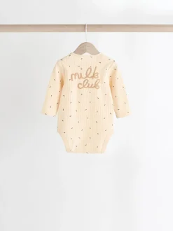 Next Neutre Milk Club - Lot de 3 bodys bébé New