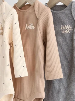 Next Neutre Milk Club - Lot de 3 bodys bébé New