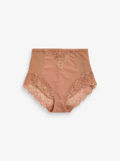 Next Neutre/marron fauve - Slips gainants fermes pour le contrôle du ventre Culotte taille haute Clearance