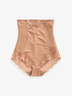 Next Neutre/marron fauve - Slips gainants fermes pour le contrôle du ventre Slips taille super haute Hot