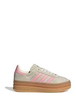 adidas originals Neutre/Rose - Baskets Gazelle Bold Lace Junior Hot
