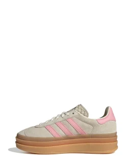 adidas originals Neutre/Rose - Baskets Gazelle Bold Lace Junior Hot