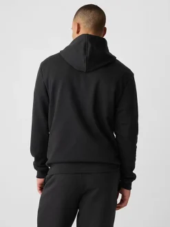 Gap - À enfiler - Sweat à capuche doublé en polaire avec logo Noir Hot