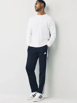 adidas Noir - Coupe classique 3-Rayure Tricot à ourlet ouvert Survêtement Sale