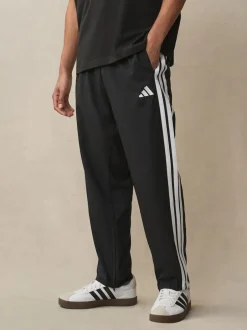 adidas Noir - Essentiel 3-Rayure Joggers Stanford à ourlet ouvert Best