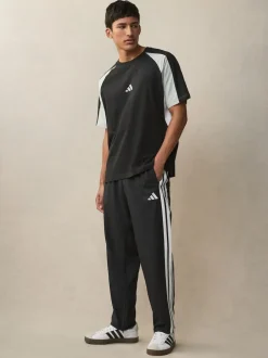 adidas Noir - Essentiel 3-Rayure Joggers Stanford à ourlet ouvert Best