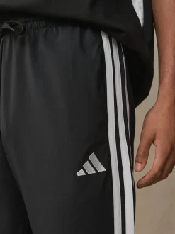 adidas Noir - Essentiel 3-Rayure Joggers Stanford à ourlet ouvert Best