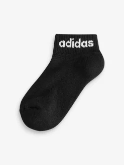adidas Noir - Linear Chaussettes rembourré à la cheville 3 Lot Outlet