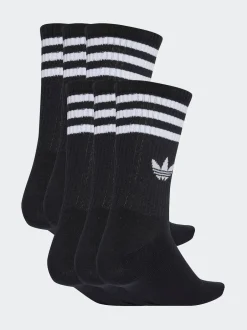 adidas originals Noir - Chaussettes à col rond 6 Lot Discount