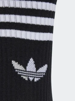 adidas originals Noir - Chaussettes à col rond 6 Lot Discount