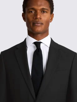 MOSS Noir - Ajusté - Veste de costume extensible Discount