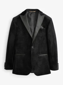 Next Noir - Ajustement régulier - Blazer en velours Online